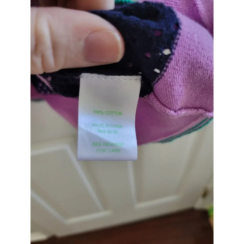 Lilly Pulitzer Kinley Green purple Striped mini dress size Medium Preppy_8